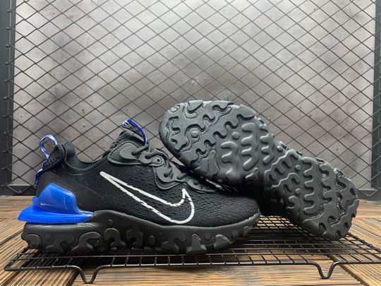 Nike React Vision Men's Running Shoes Black White Blue-04 - Click Image to Close